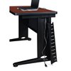 Fusion Pedestal Desk, 30 D, 72 W, 29 H, Cherry, Wood|Metal MSP7230CH
